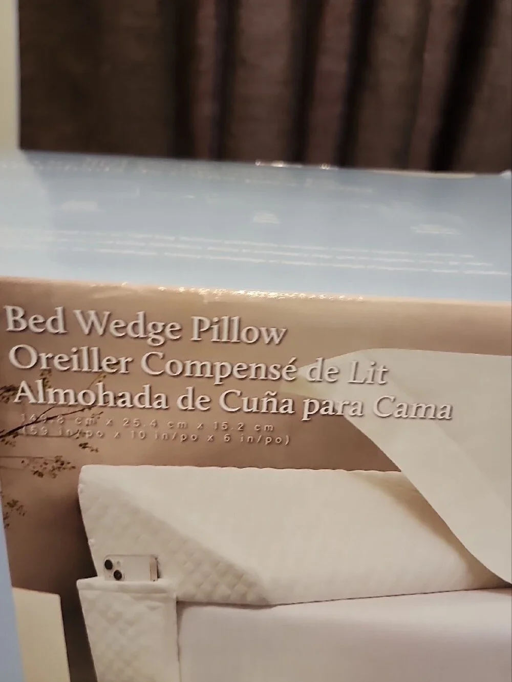 Bed Wedge Pillow - White Queen Support Pillow